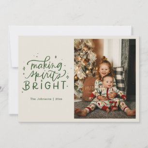 Cartes Pour Fêtes Annuelles Faire des esprits brillants main lettres photo