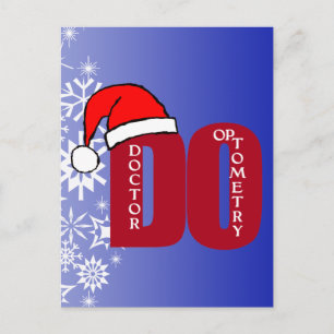 CARTES POUR FÊTES ANNUELLES FAIRE NOËL PÈRE NOËL DOCTEUR DE L'OPTOMÉTRIE