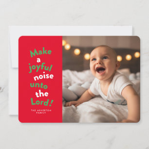 Cartes Pour Fêtes Annuelles Faire un bruit joyeux photo religieuse amusante de