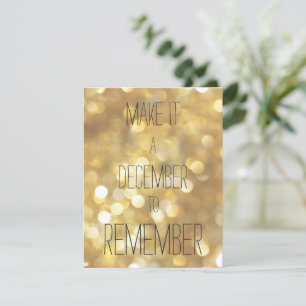 Cartes Pour Fêtes Annuelles Faites de décembre à retenir - Gold Glam Holiday