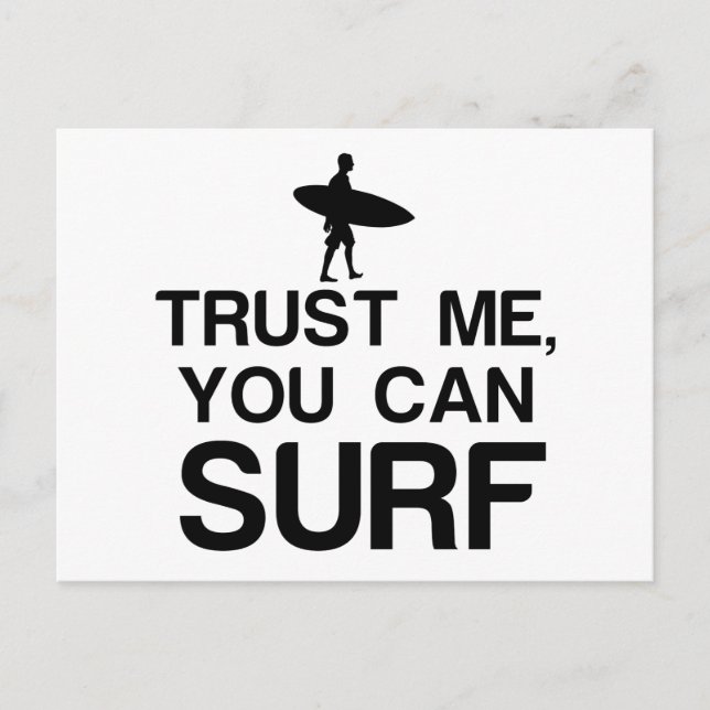 Cartes Pour Fêtes Annuelles FAITES-MOI CONFIANCE, VOUS POUVEZ SURF - Copier (Devant)