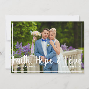 Cartes Pour Fêtes Annuelles Faith Hope & Love Christian Christmas Photo
