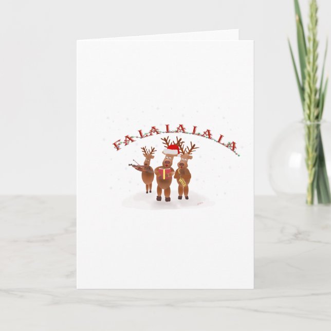CARTES POUR FÊTES ANNUELLES FALALALA (Devant)
