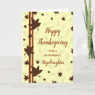 Cartes Pour Fêtes Annuelles Fall Leaves Bon thanksgiving Stepgirl