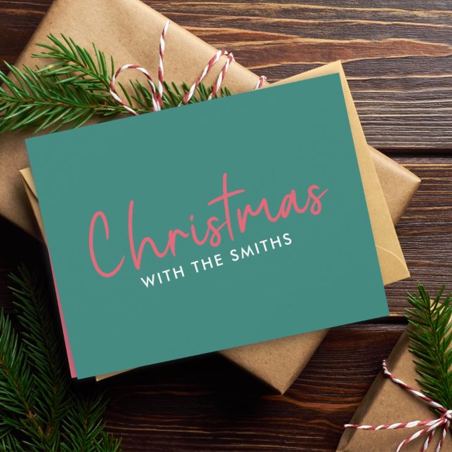 Cartes Pour Fêtes Annuelles Famille Christmas | Stylish Trendy (Créateur téléchargé)