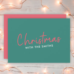 Cartes Pour Fêtes Annuelles Famille Christmas   Stylish Trendy