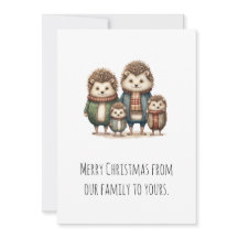 Famille de Hérisson mignon