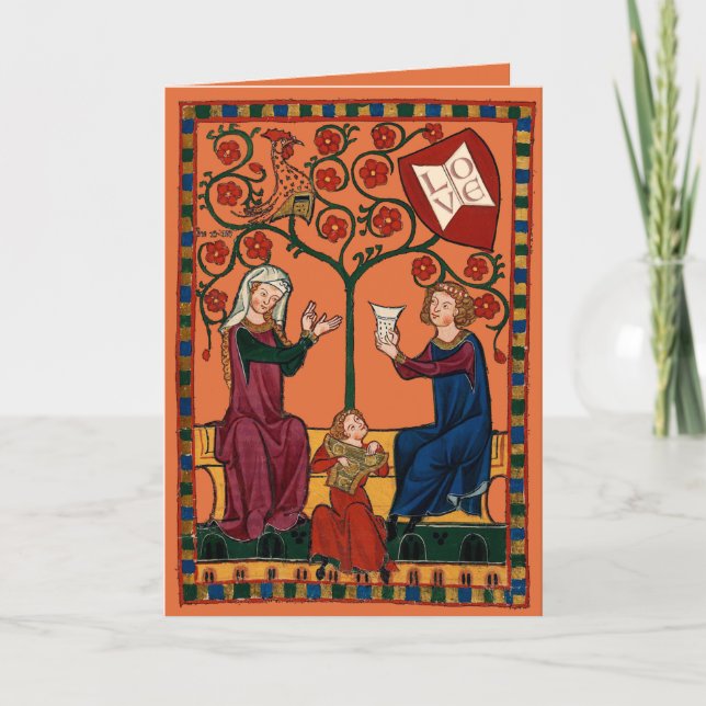 Cartes Pour Fêtes Annuelles Famille heureuse (Devant)