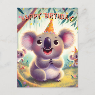 Cartes Pour Fêtes Annuelles Famille Koala Bonne fête d'anniversaire