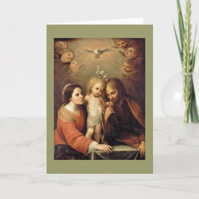 Cartes Pour Fêtes Annuelles Famille Sacrada (Devant)