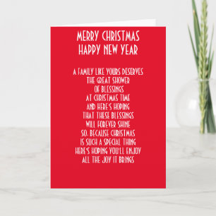 CARTES POUR FÊTES ANNUELLES FAMILLE SPÉCIALE À NOËL