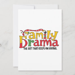 Cartes Pour Fêtes Annuelles Family Drama : Le poison That Keeps on Giving
