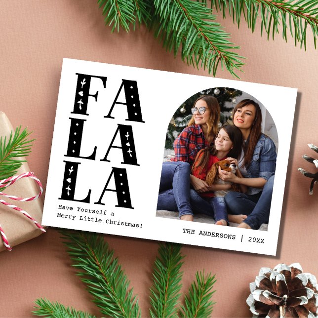 Cartes Pour Fêtes Annuelles Family Modern Arch Photo Noël (Family Modern Arch Photo Christmas Holiday Card)