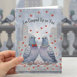 Cartes Pour Fêtes Annuelles Fancy Pigeons bird lovers Valentine