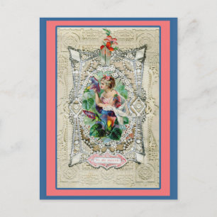 Cartes Pour Fêtes Annuelles Fancy Valentine Vintage À Mon Ami