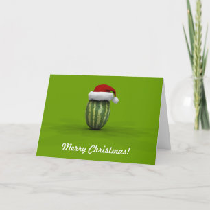 Cartes Pour Fêtes Annuelles Fantaisie Avec Casquette du Père Noël