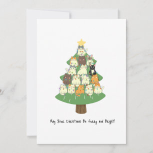 Cartes Pour Fêtes Annuelles Fantaisie Business Chat Noël