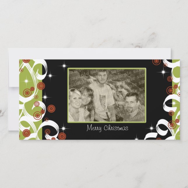 Cartes Pour Fêtes Annuelles Fantaisie de Noël (Devant)