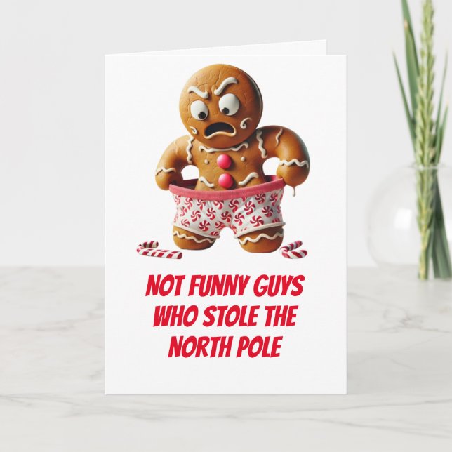 Cartes Pour Fêtes Annuelles Fantaisie de Noël - Stole pôle Nord (Devant)