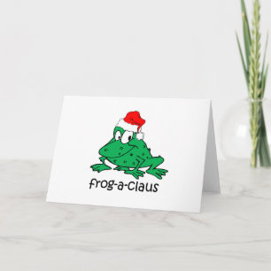 Cartes Pour Fêtes Annuelles Fantaisie grenouille de Noël