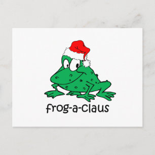 Cartes Pour Fêtes Annuelles Fantaisie grenouille de Noël