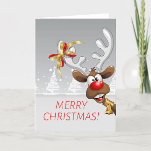 Cartes Pour Fêtes Annuelles Fantaisie Noël des rennes