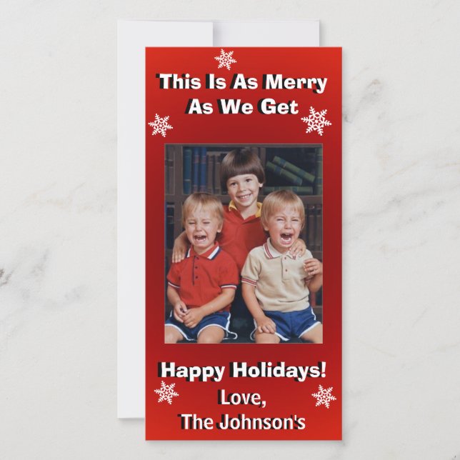Cartes Pour Fêtes Annuelles Fantastique Noël personnalisé (Devant)