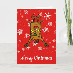 Cartes Pour Fêtes Annuelles Fantastique Snowflakes Reinder Noël aux enfants