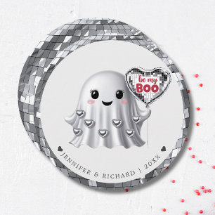 Cartes Pour Fêtes Annuelles Fantôme d'argent Personnalisé Valentine's