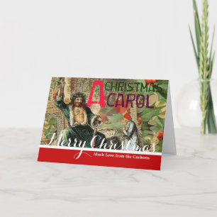 Cartes Pour Fêtes Annuelles Fantôme de Noël Illustration actuelle Scrooge