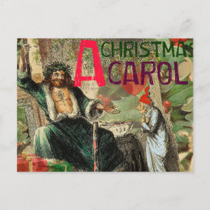 Cartes Pour Fêtes Annuelles Fantôme de Noël Illustration actuelle Scrooge