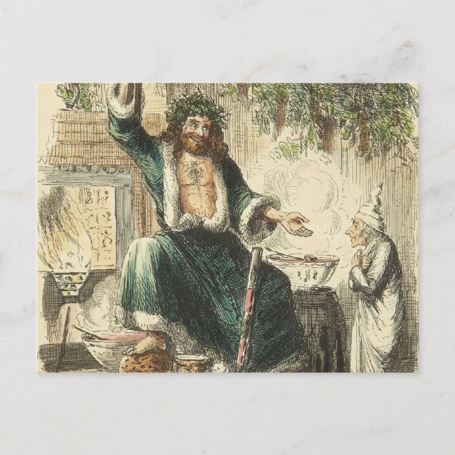 Cartes Pour Fêtes Annuelles Fantôme de Noël présent (Devant)