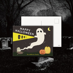Cartes Pour Fêtes Annuelles Fantôme joyeux Halloween personnalisé