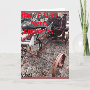 Cartes Pour Fêtes Annuelles Farm Scene
