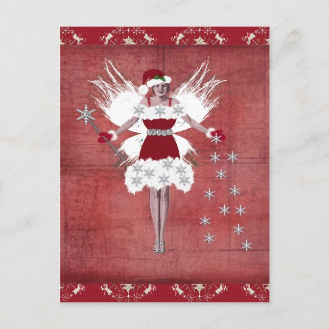 Cartes Pour Fêtes Annuelles Fée de Noël (Devant)