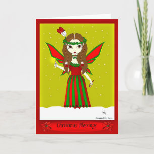 Cartes Pour Fêtes Annuelles Fée de Noël autochtone