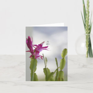 Cartes Pour Fêtes Annuelles Fée de Noël Cactus Shadow