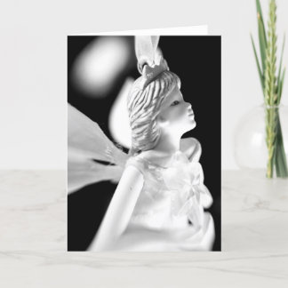Cartes Pour Fêtes Annuelles Fée de Noël en noir et blanc