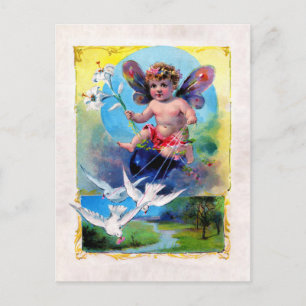 Cartes Pour Fêtes Annuelles Fée de Pâques tombée