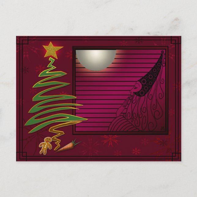 Cartes Pour Fêtes Annuelles Fée de prune de sucre (Devant)