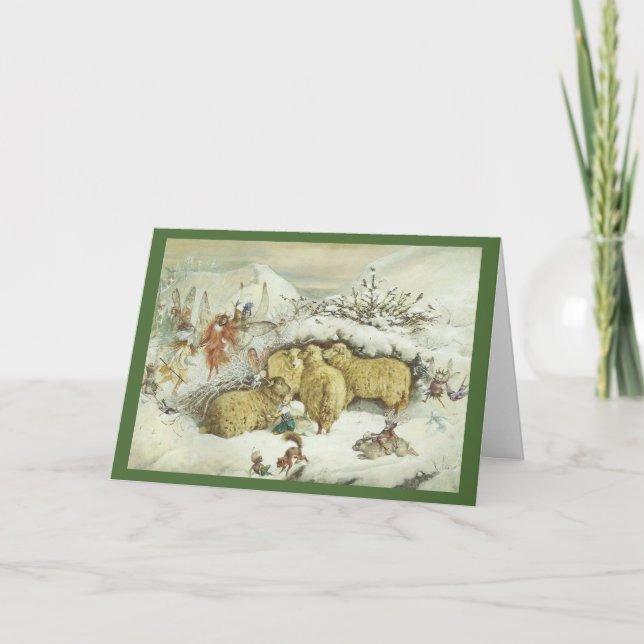 Cartes Pour Fêtes Annuelles Fées de Noël (Devant)