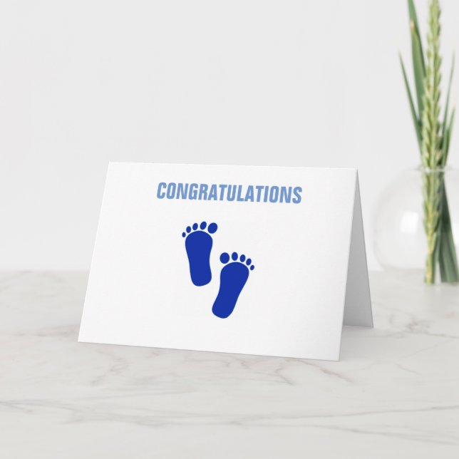 CARTES POUR FÊTES ANNUELLES ***FÉLICITATIONS À L'ÉGARD DE VOTRE BÉBÉ*** (Devant)