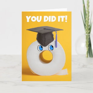 Cartes Pour Fêtes Annuelles Félicitations aux diplômés de rouleaux de papier t