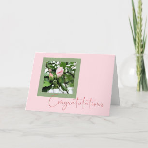 Cartes Pour Fêtes Annuelles Félicitations - Général - Rose rose de Sharon