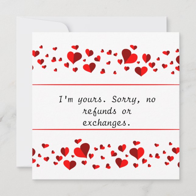 Cartes Pour Fêtes Annuelles Félicitations intéressantes pour la Saint Valentin (Devant)