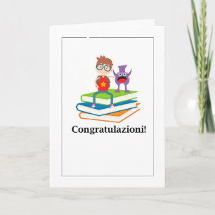 Cartes Pour Fêtes Annuelles Félicitations ! - Livres et Aliens de diplômes
