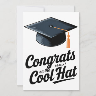 Cartes Pour Fêtes Annuelles Félicitations pour le chapeau vraiment cool Drôle 