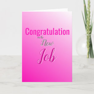 Cartes Pour Fêtes Annuelles Félicitations pour le nouveau travail