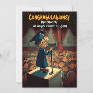 Cartes Pour Fêtes Annuelles Félicitations pour votre diplôme - Smiling Boy on 