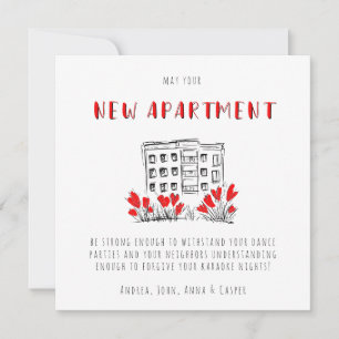 Cartes Pour Fêtes Annuelles Félicitations Pour Votre Nouveau Appartement